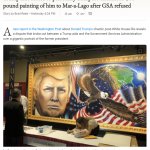 Trump aide forced to personally transport Trump painting