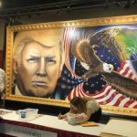 Tawdry Trump painting