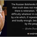 Winston Churchill on the Russian Bolsheviks meme