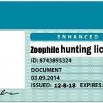 Zoophile Hunting License