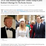 Ivanka Trump and Jared Kushner marriage on the rocks