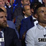 GOAT vs Black SHEEP | SHEEP; GOAT | image tagged in messi and ronaldo confused meme | made w/ Imgflip meme maker