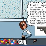 gun | GUN | image tagged in gun | made w/ Imgflip meme maker