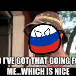 Russia countryball so I've got that going for me which is nice