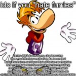 idc if you hate furries but better