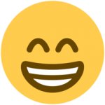 Beaming smile emoji