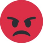 Red angry emoji