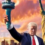 Trump torch trading card statue of liberty JPP