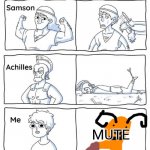 Don't complain near my goat or she will mute you | MUTE | image tagged in every legend has a weakness,mute,goat | made w/ Imgflip meme maker