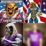 Skeletor endorses Slothbertarian, the most pro-freedom patriot t