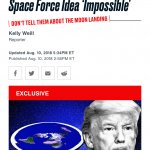 Flat earthers call Trump’s space force idea Impossible