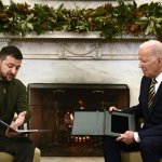 Zelensky talks with biden