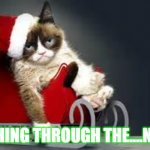 Dashing Through the...NOPE! | DASHING THROUGH THE....NOPE! | image tagged in grumpy cat christmas | made w/ Imgflip meme maker