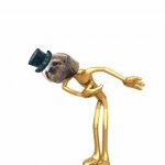 Monocle tophat sloth taking a bow