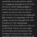 Elon Musk Twitter takeover assessment