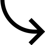 Curved arrow
