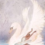 Swan Lake painting with ballerina