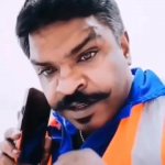 Indian guy on phone shushing meme