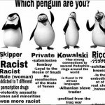 Which penguin are you? meme