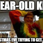 Gots to switch to my cold side of the pillow | 6-YEAR-OLD KIDS; ON CHRISTMAS EVE TRYING TO GET TO SLEEP | image tagged in gifs,christmas | made w/ Imgflip video-to-gif maker