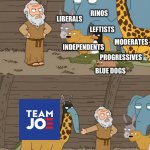 Team Joe Big Tent Energy meme