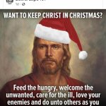 Keep Christ in Christmas meme