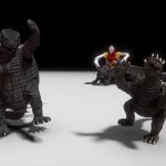 gamera and anguirus bust a move GIF Template