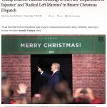 Trump delivers Yuletide greetings to the FBI