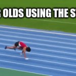 Who Didn't Do It? | 5 YEAR OLDS USING THE STAIRS | image tagged in gifs,stairs | made w/ Imgflip video-to-gif maker