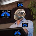 Sloth as Anthony Albanese at Big Tent Alliance Conference meme