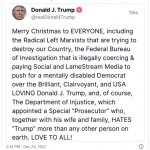 Trump's Christmas spirit