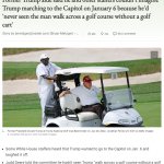 Fatass Trump on a Golf Cart