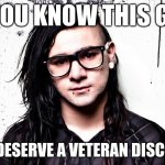 try to guess you wont | IF YOU KNOW THIS GUY; YOU DESERVE A VETERAN DISCOUNT | image tagged in veteran discount,memes | made w/ Imgflip meme maker