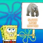 Spongebob with a sign | SLAVIC LIVES MATTER | image tagged in spongebob with a sign,slavic | made w/ Imgflip meme maker