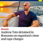 Andrew Tate arrested meme