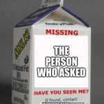 Milk carton Meme Generator - Imgflip