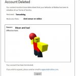 banned from ROBLOX Meme Generator - Imgflip
