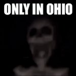 When you hear your friends say “only in ohio” | ONLY IN OHIO | image tagged in gifs,memes,hanging skeleton on fan | made w/ Imgflip video-to-gif maker
