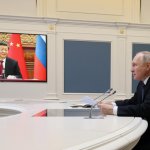 Vladimir Putin and Xi Jinping in a long-distance relationship meme