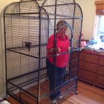 Grandma in a cage