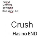 Lol | Crush | image tagged in only has no end | made w/ Imgflip meme maker