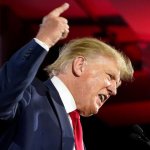 Donald Trump rages and attempts to speak