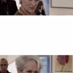 Miranda Priestly Looking At Your Shoes