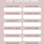 My favorites template