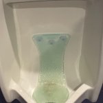 Weird urinal cake meme