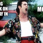 Jim Carey | WALKING INTO WORK ON MY LAST DAY IN; MORETON | image tagged in jim carey | made w/ Imgflip meme maker