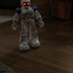 Robot Backing Up GIF Template