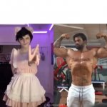 gigachad vs femboy meme