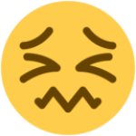 Confounded Emoji