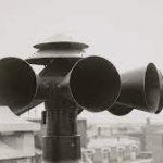 Air raid siren in paris template